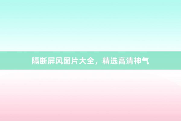 隔断屏风图片大全，精选高清神气